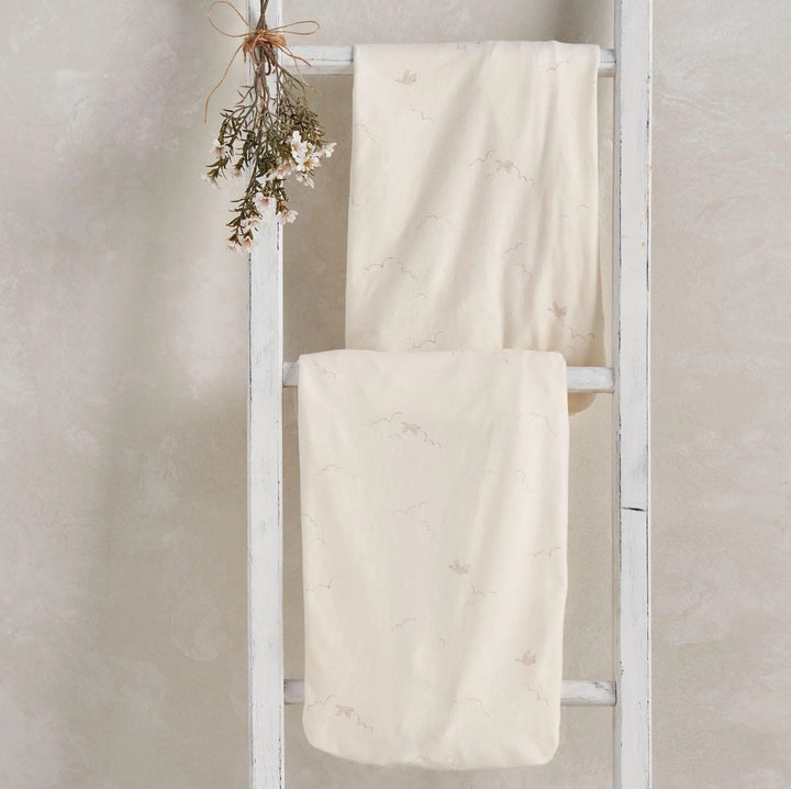 Mamas & Papas - Cotbed Fitted Sheets (2 Pack) - Welcome To The World Duckling - Mabel & Fox