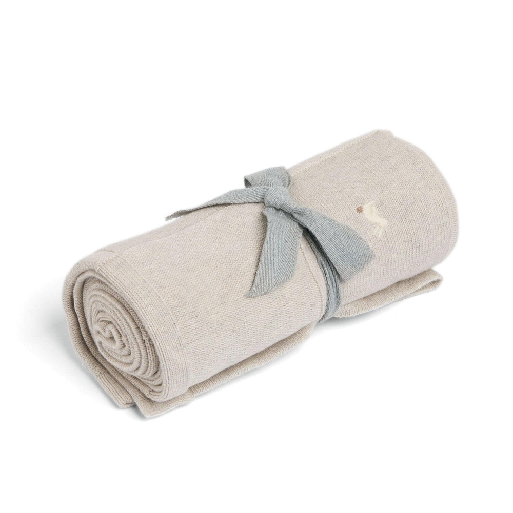 Mamas & Papas - Knitted Blanket - Bunny Grey - Mabel & Fox