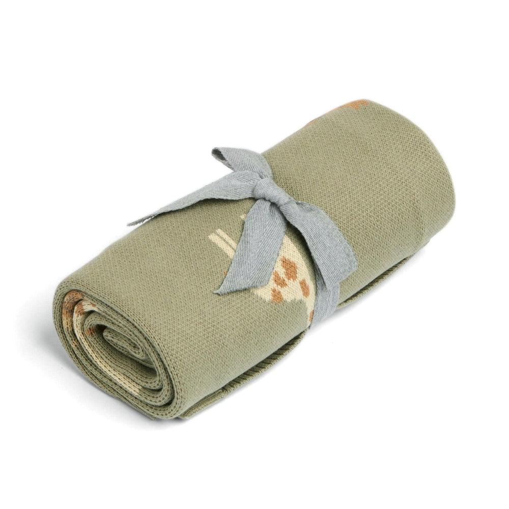 Mamas & Papas - Knitted Blanket - Safari Sage - Mabel & Fox