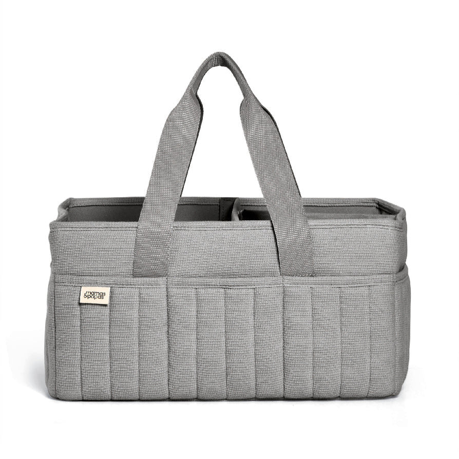 Mamas & Papas - Nappy Caddy - Grey Waffle - Mabel & Fox