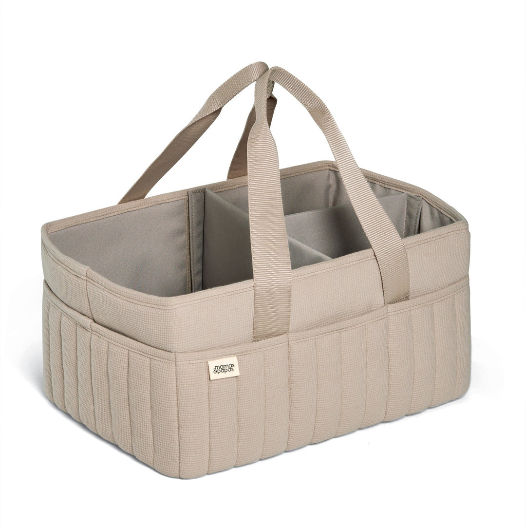 Mamas & Papas - Nappy Caddy - Neutral Waffle - Mabel & Fox