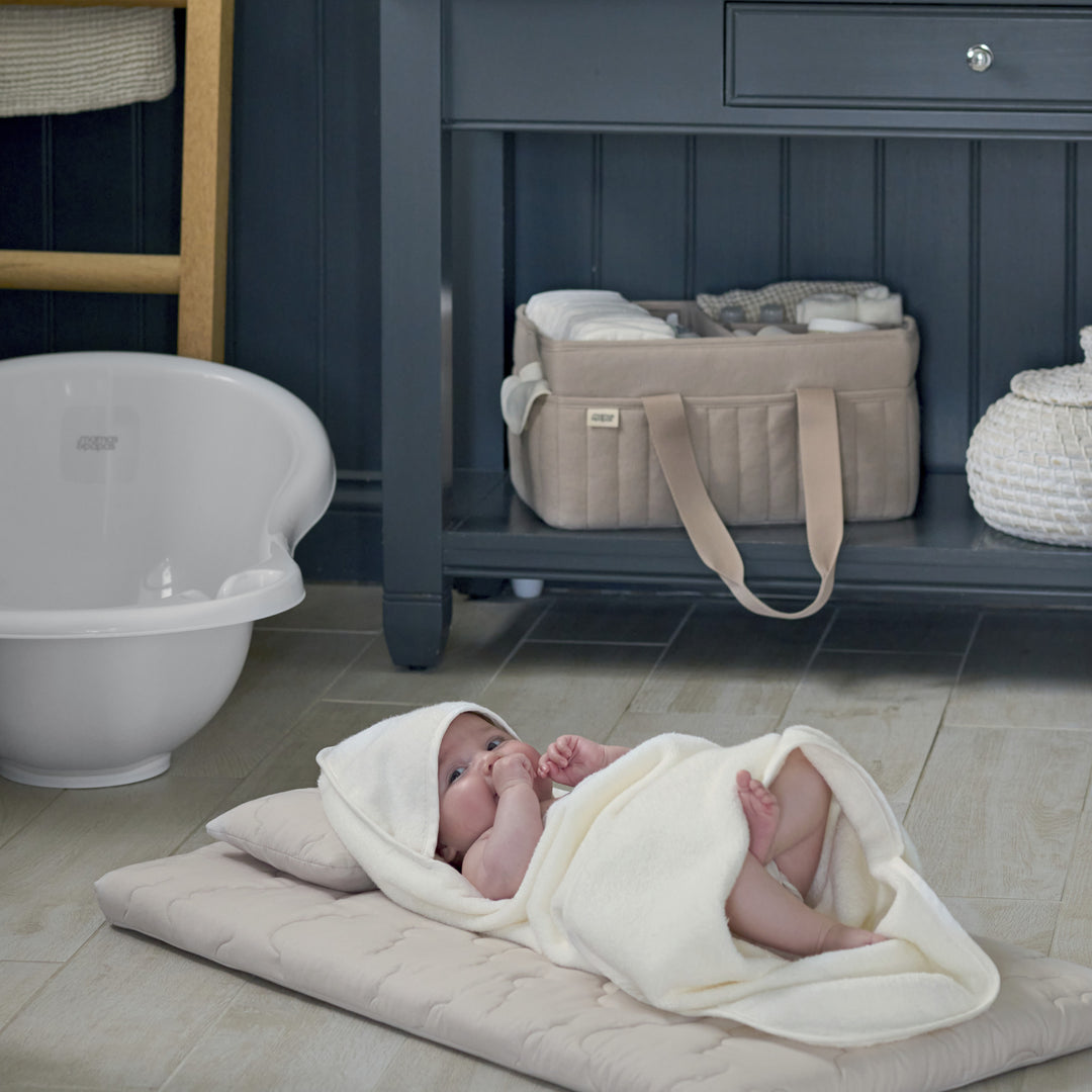 Mamas & Papas - Nappy Caddy - Neutral Waffle - Mabel & Fox