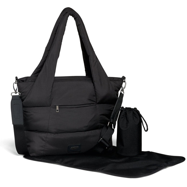 Mamas & Papas - Quilted Tote Bag – Black - Mabel & Fox