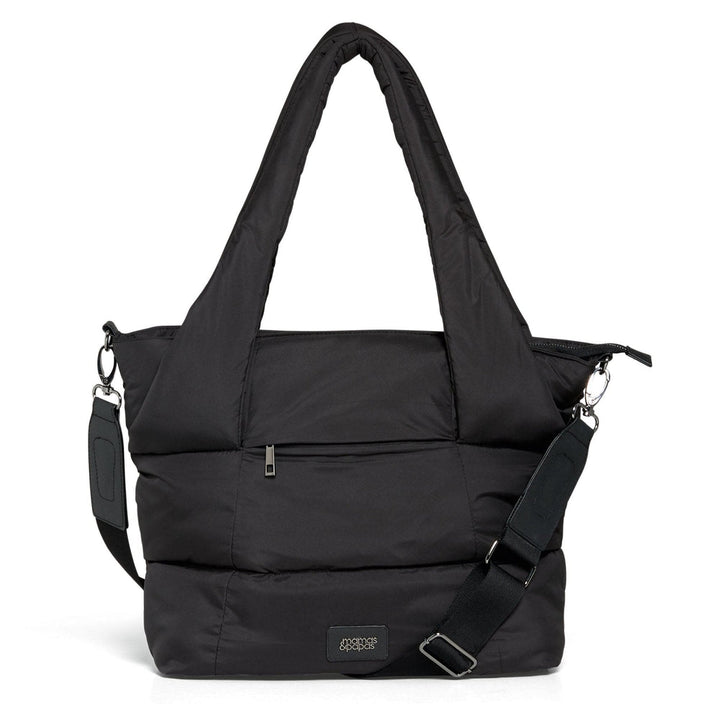 Mamas & Papas - Quilted Tote Bag – Black - Mabel & Fox