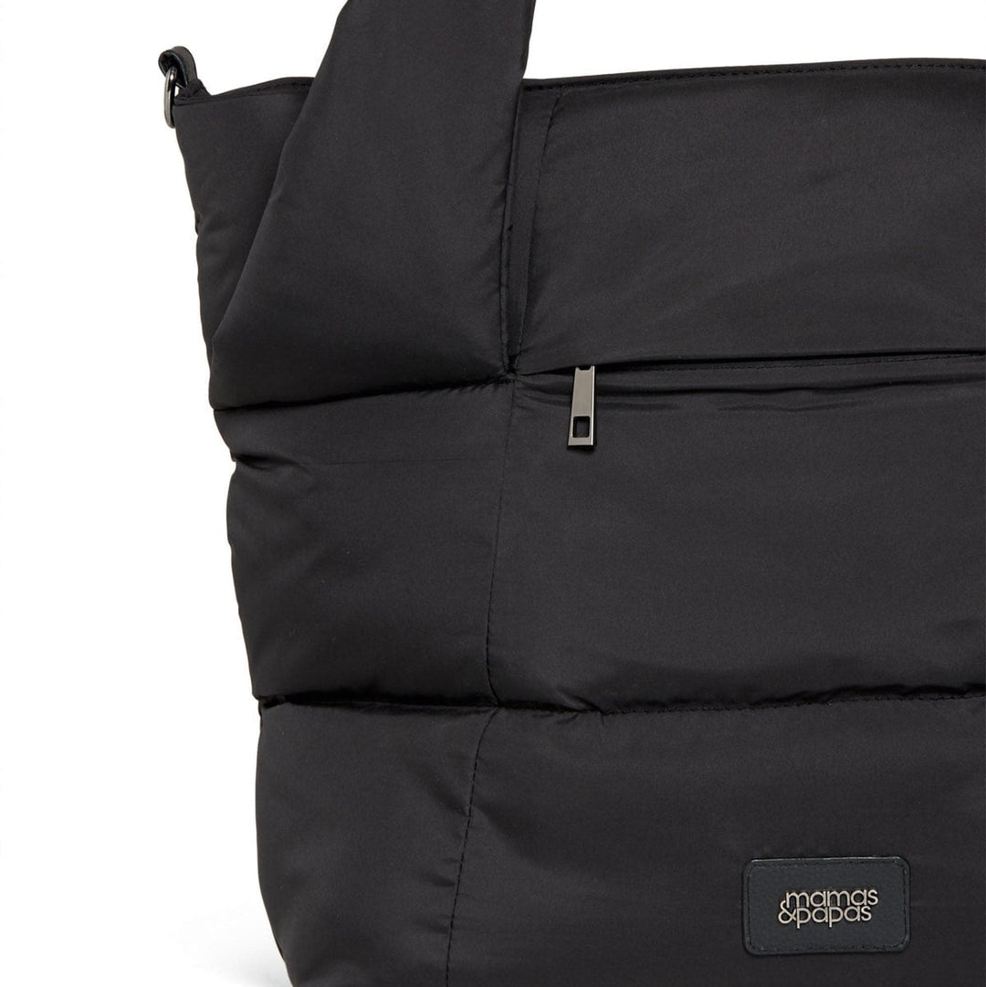 Mamas & Papas - Quilted Tote Bag – Black - Mabel & Fox