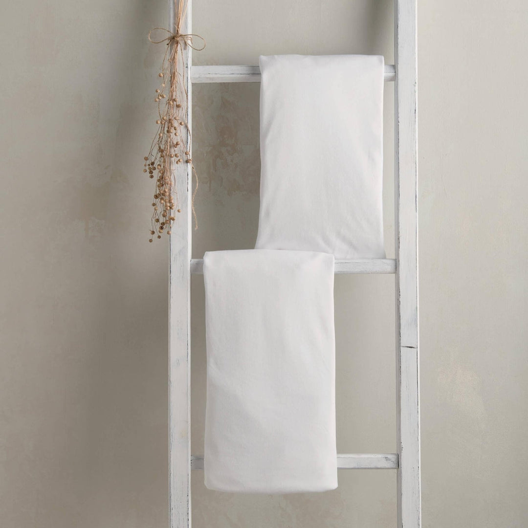 Mamas & Papas – Lua Bedside Crib Sheets – White (Pack of 2) - Mabel & Fox