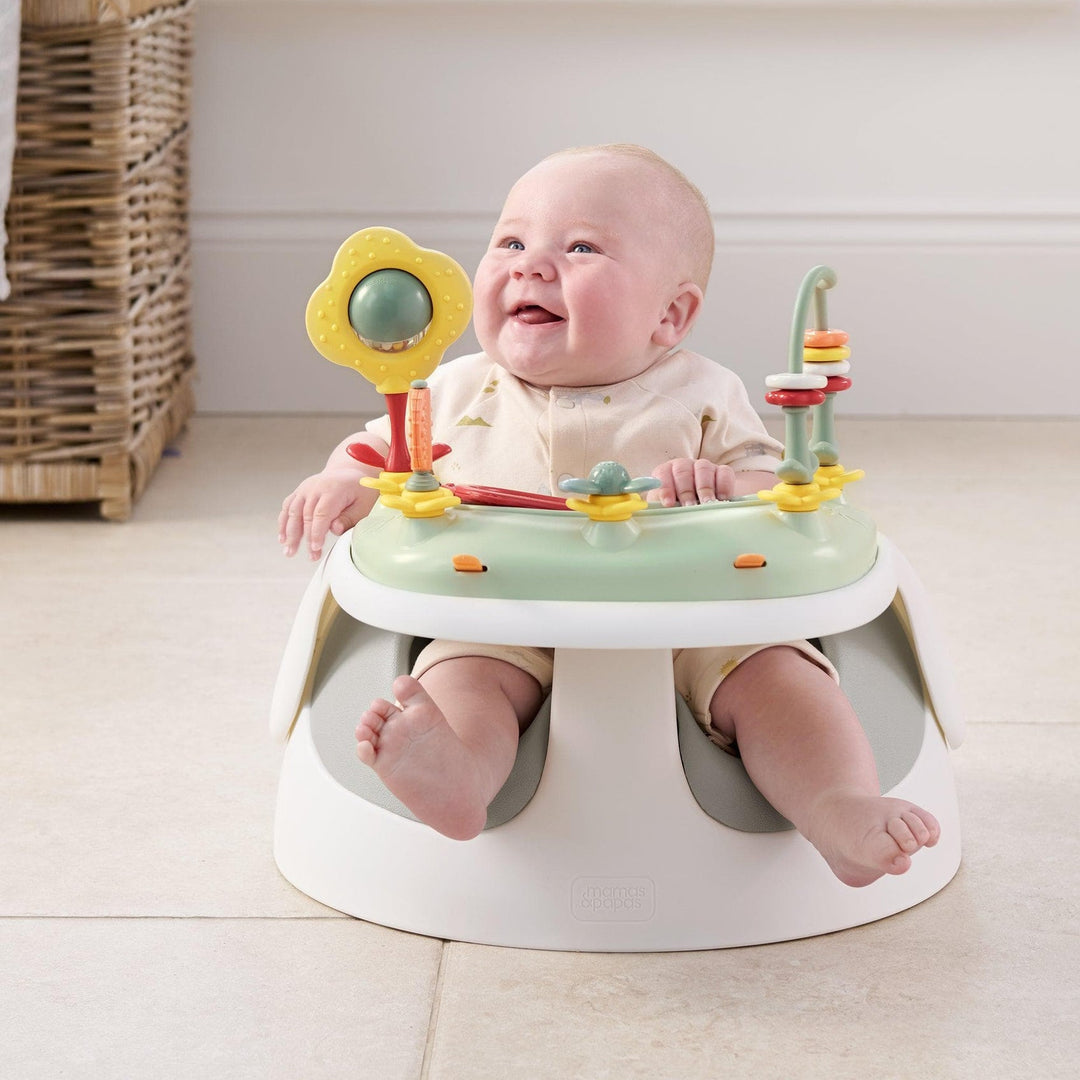 Mamas & Papas - Snug Floor Seat with Activity Tray - Clay - Mabel & Fox