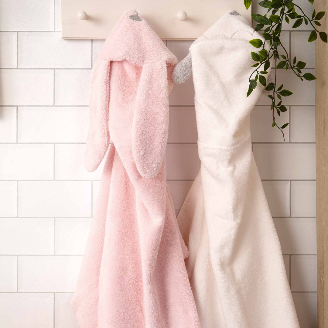 Mamas & Papas - Hooded Baby Towel - Pink Bunny