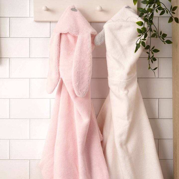 Mamas & Papas - Hooded Baby Towel - Pink Bunny