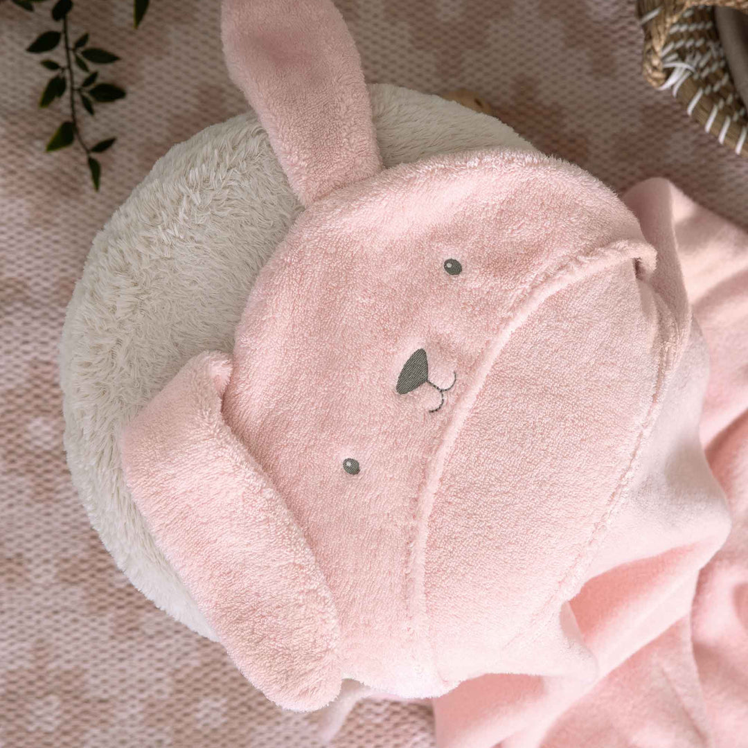 Mamas & Papas - Hooded Baby Towel - Pink Bunny