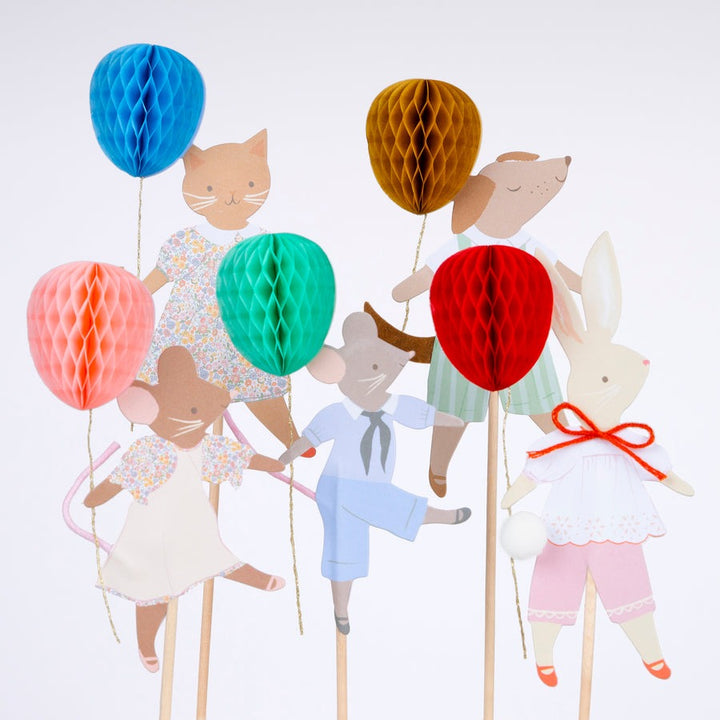 Meri Meri - Animal Friends - Cake Toppers (Set of 5)