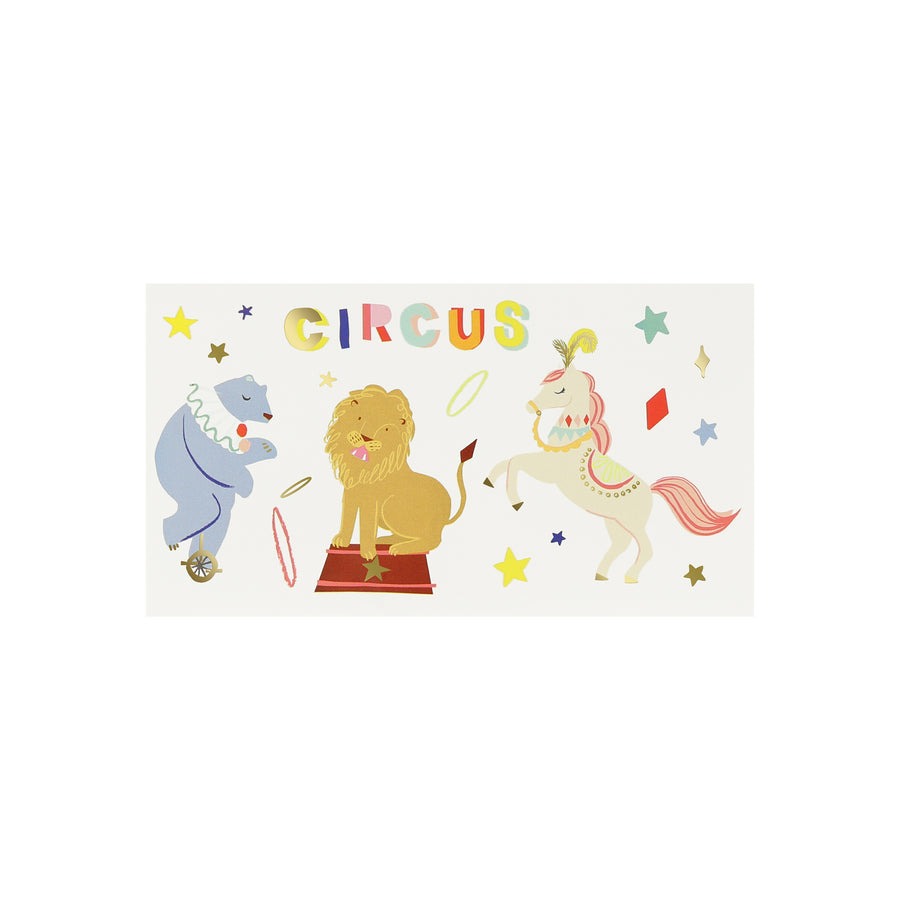 Meri Meri - Circus - Temporary Tattoos