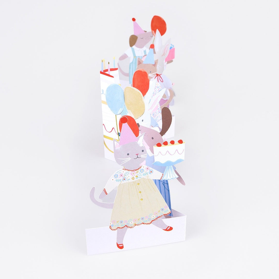 Meri Meri - Animal Friends - Birthday Card - Mabel & Fox