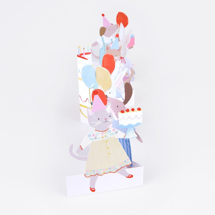 Meri Meri - Animal Friends - Birthday Card - Mabel & Fox