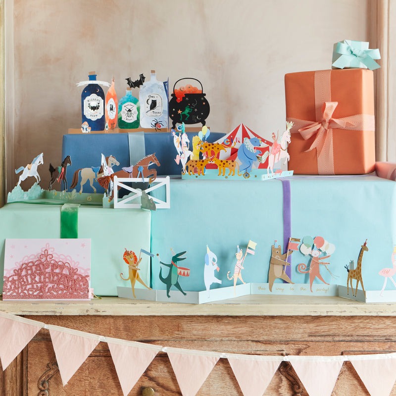 Meri Meri - Animal Parade Concertina - Birthday Card - Mabel & Fox