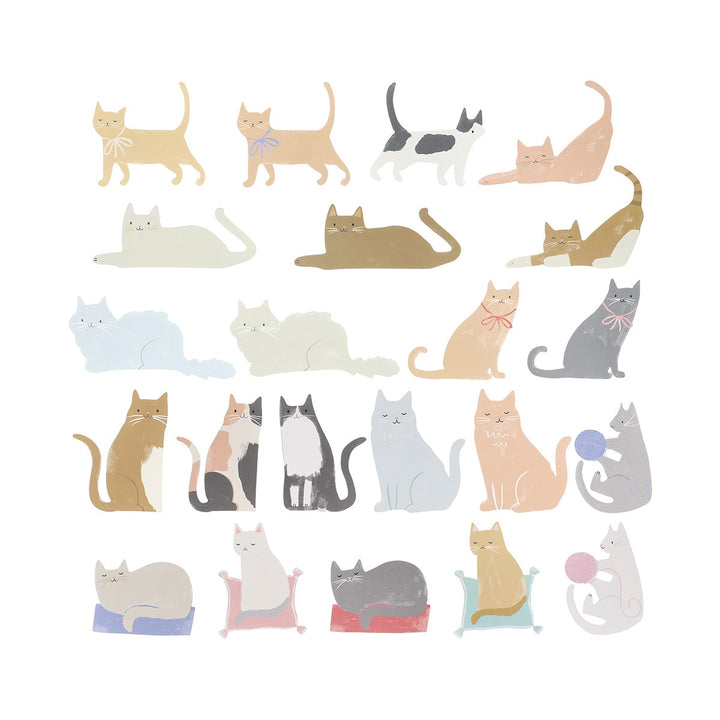 Meri Meri – Cat Shaped Stickers - Mabel & Fox