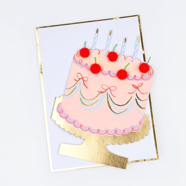 Meri Meri – Cherry Cake Birthday Card - Mabel & Fox