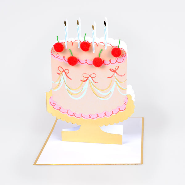 Meri Meri – Cherry Cake Birthday Card - Mabel & Fox