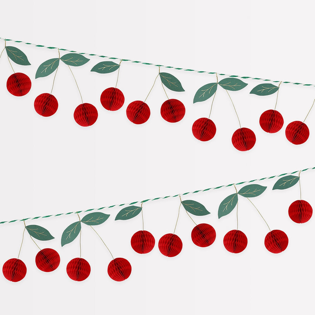 Meri Meri – Cherry Honeycomb Garland - Mabel & Fox