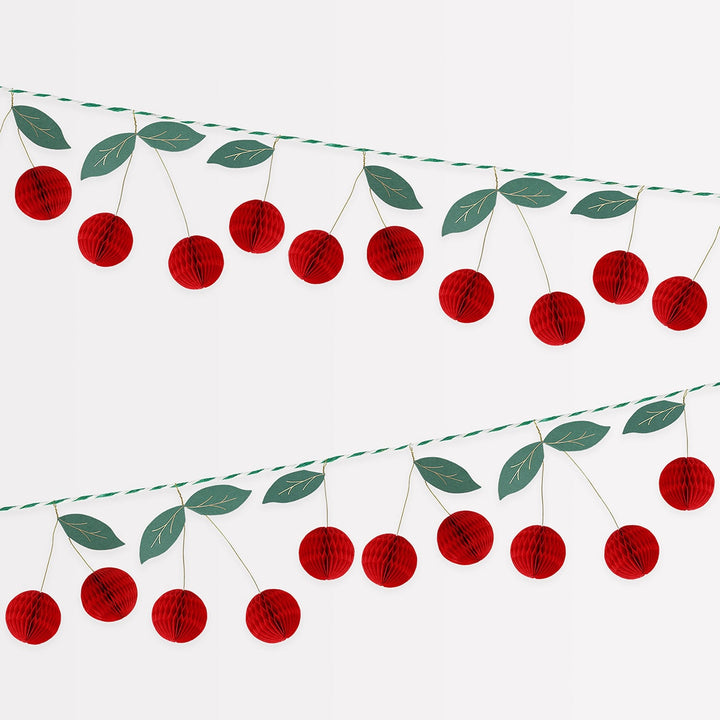Meri Meri – Cherry Honeycomb Garland - Mabel & Fox
