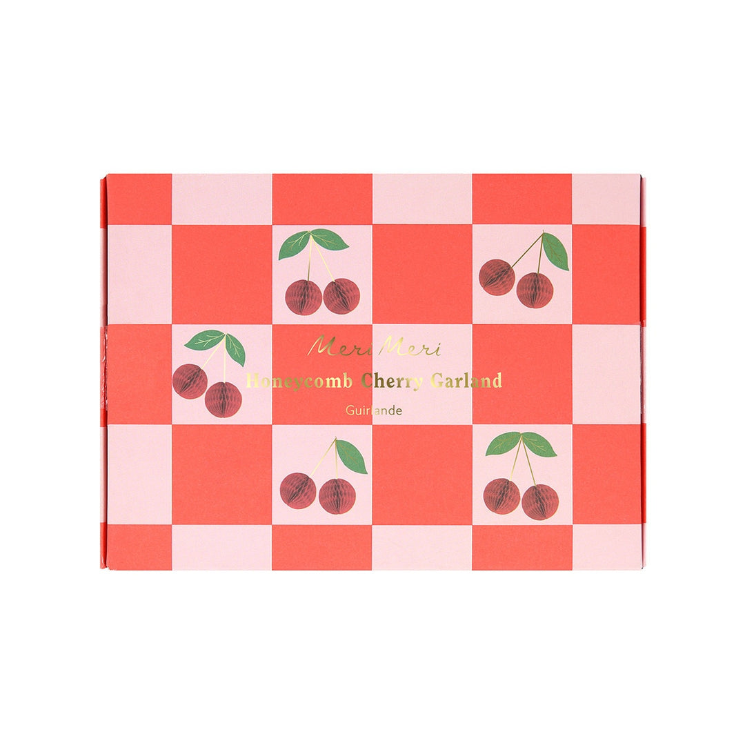 Meri Meri – Cherry Honeycomb Garland - Mabel & Fox