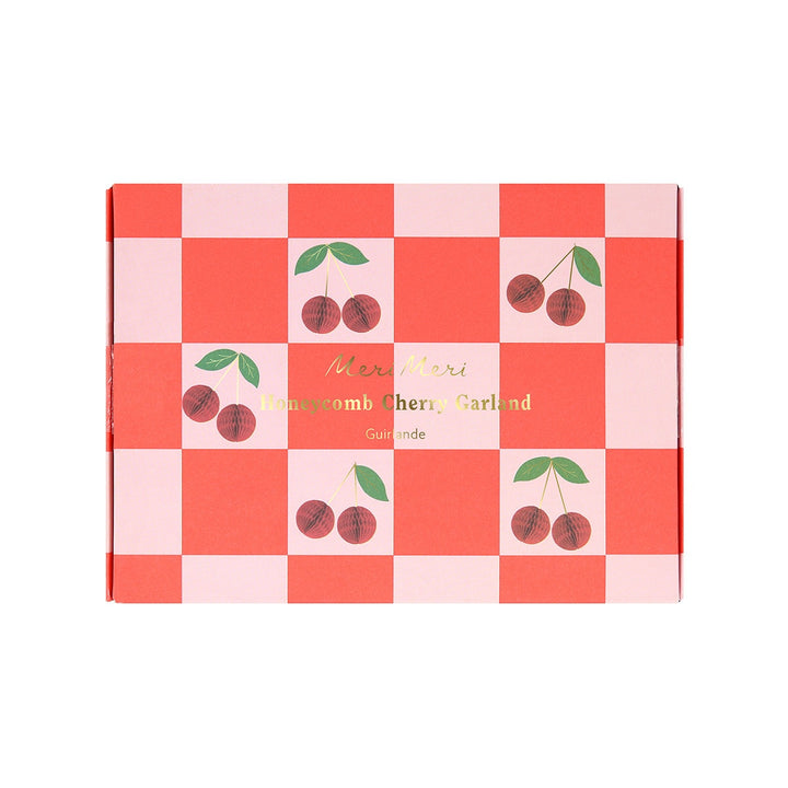 Meri Meri – Cherry Honeycomb Garland - Mabel & Fox