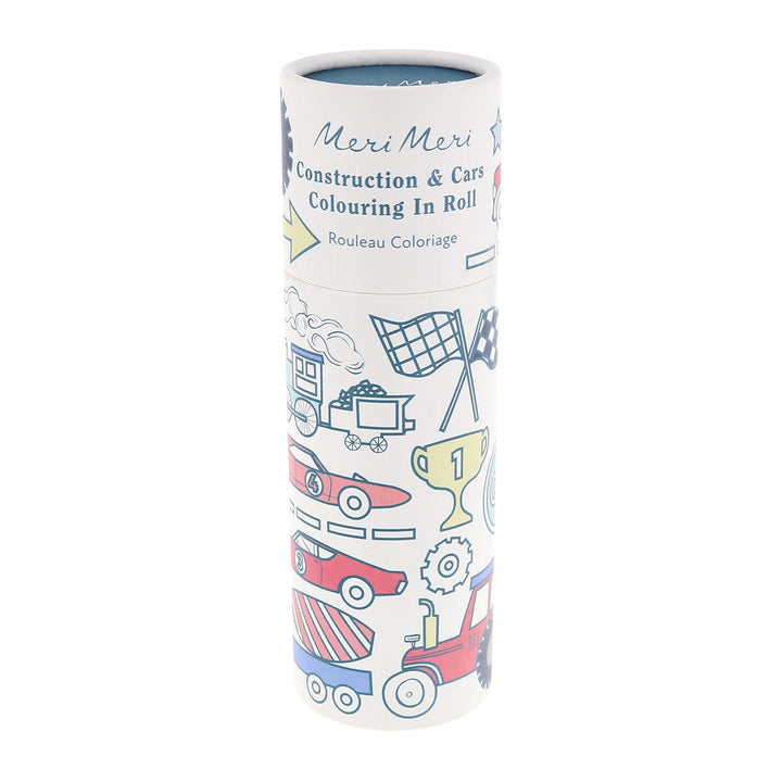 Meri Meri – Construction & Cars Colouring Roll - Mabel & Fox