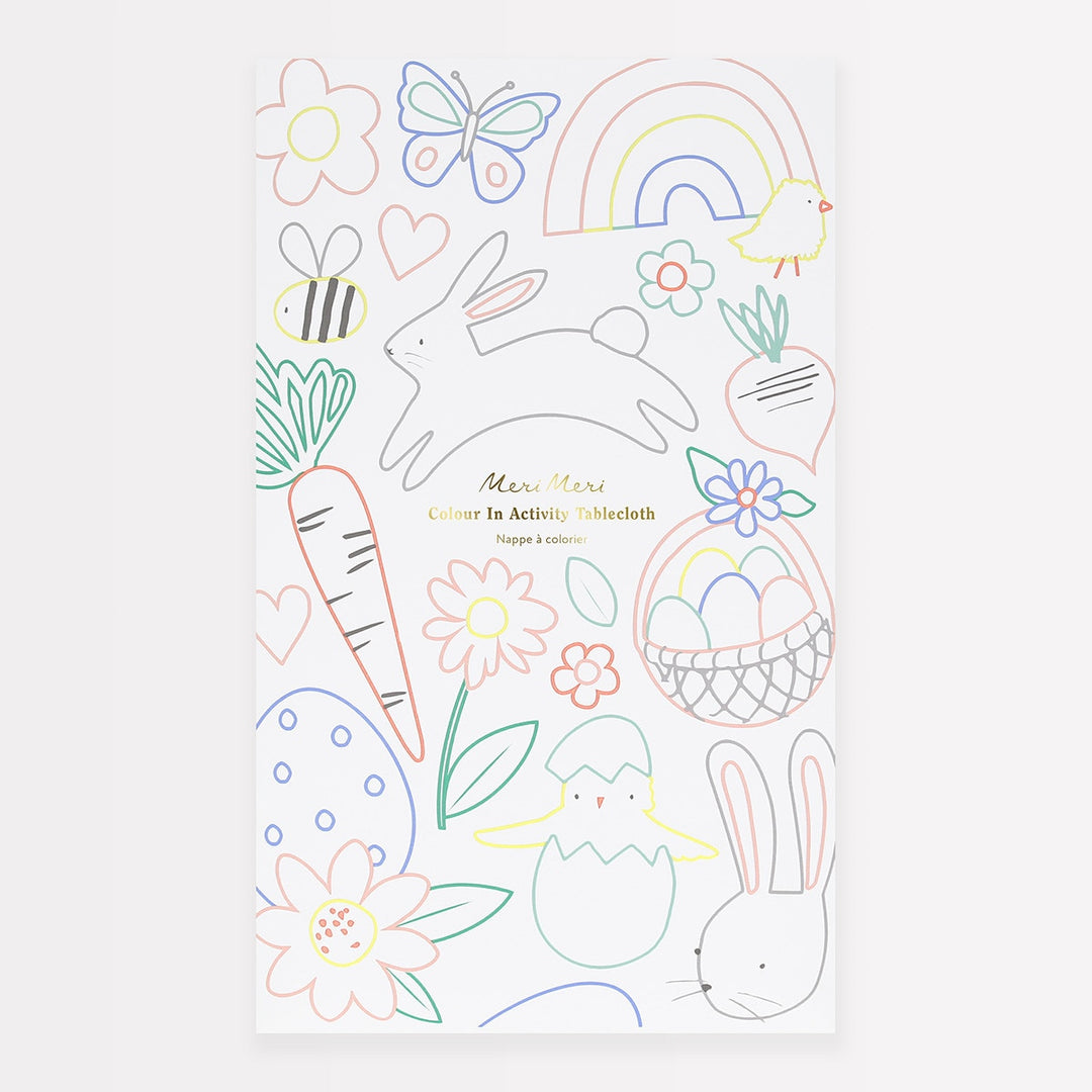 Meri Meri – Easter Colour In Activity Tablecloth - Mabel & Fox