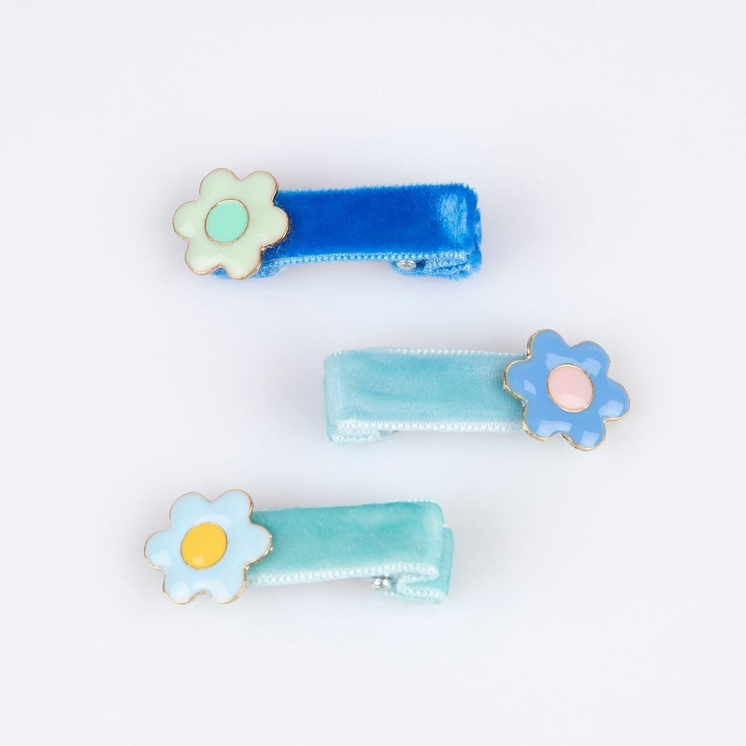 Meri Meri – Enamel Daisy Hair Clips (6 Pack) - Mabel & Fox