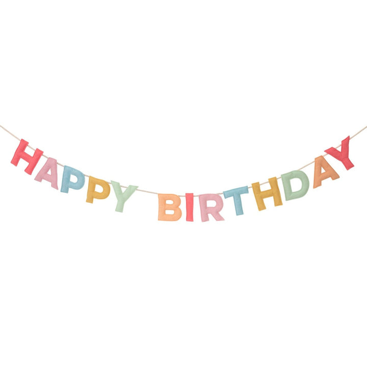 Meri Meri - Felt Happy Birthday Garland - Mabel & Fox