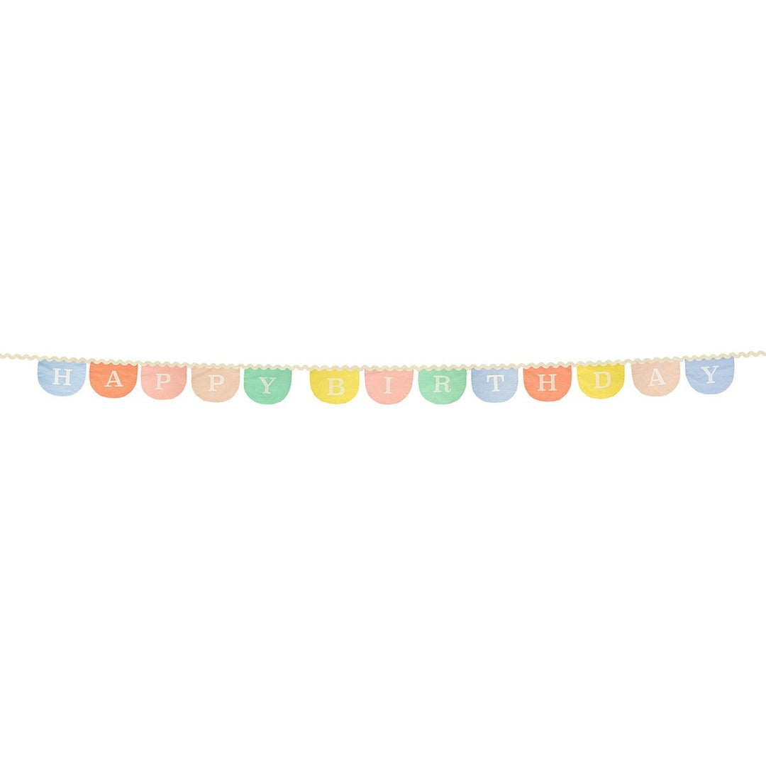Meri Meri - Happy Birthday Fabric Garland - Mabel & Fox