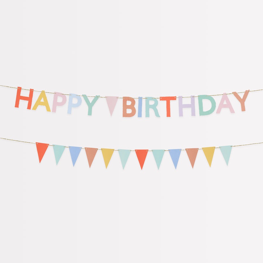 Meri Meri - Happy Birthday Mini Matchbox Garland Set - Mabel & Fox