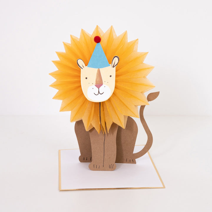 Meri Meri – Honeycomb Lion Blank Card - Mabel & Fox