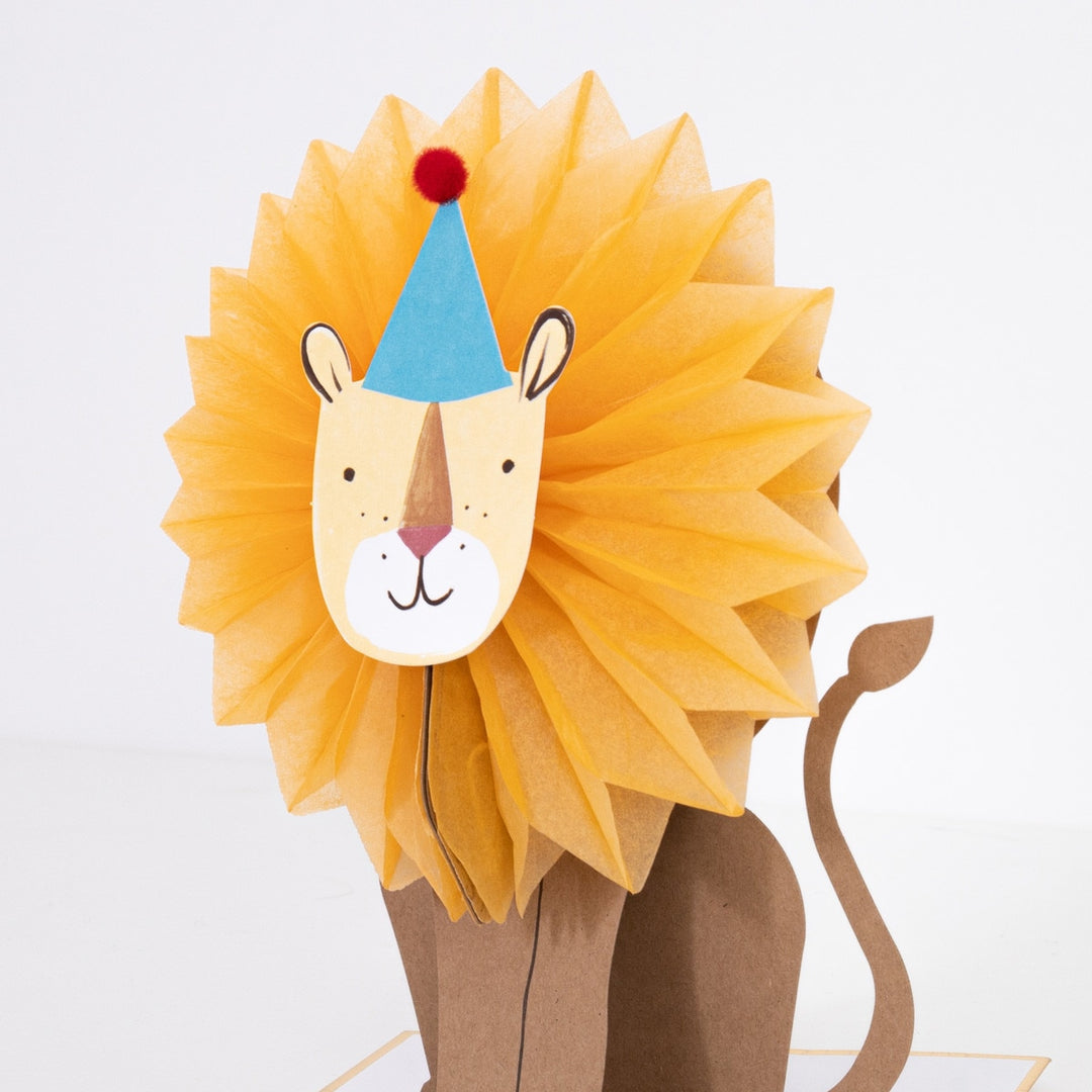 Meri Meri – Honeycomb Lion Blank Card - Mabel & Fox