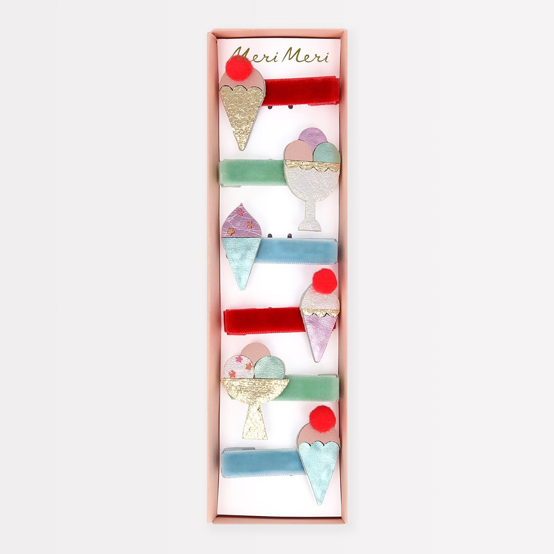 Meri Meri – Ice Cream Hair Clips (6 Pack) - Mabel & Fox