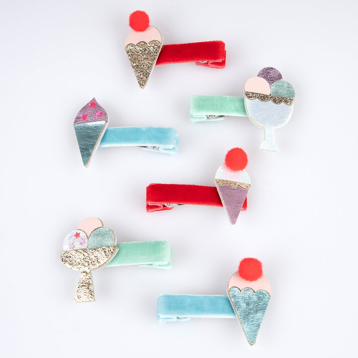 Meri Meri – Ice Cream Hair Clips (6 Pack) - Mabel & Fox