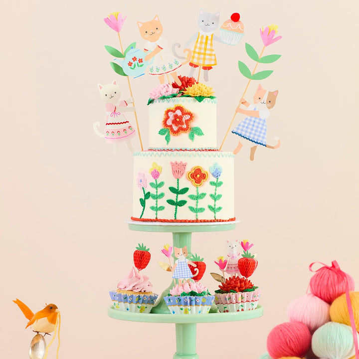 Meri Meri – Kitten Club Cake Toppers (4 Pack) - Mabel & Fox