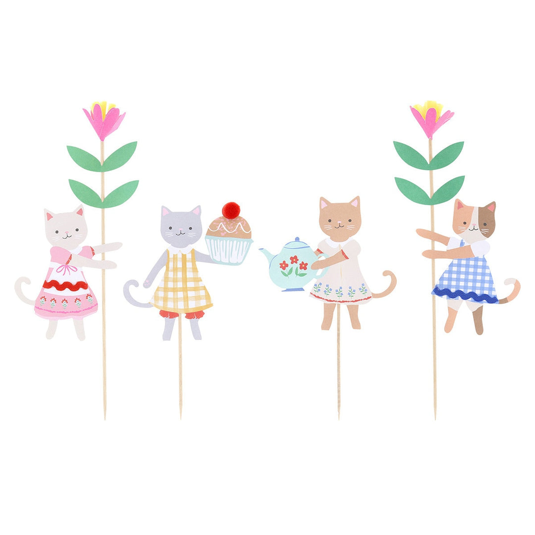 Meri Meri – Kitten Club Cake Toppers (4 Pack) - Mabel & Fox