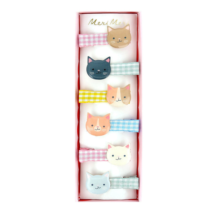 Meri Meri – Kitten Club Hair Clips (6 Pack) - Mabel & Fox