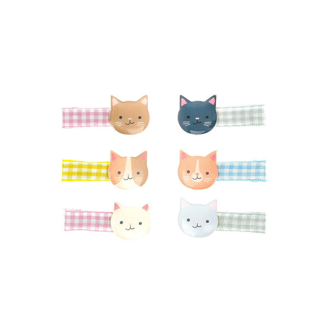 Meri Meri – Kitten Club Hair Clips (6 Pack) - Mabel & Fox