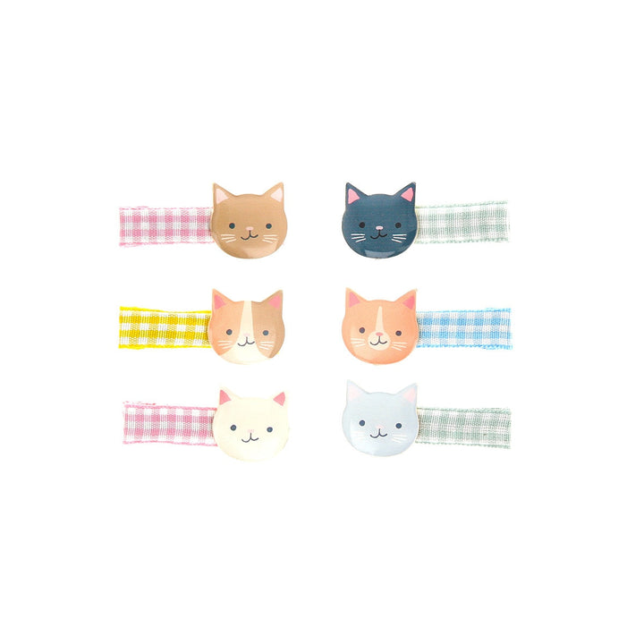 Meri Meri – Kitten Club Hair Clips (6 Pack) - Mabel & Fox