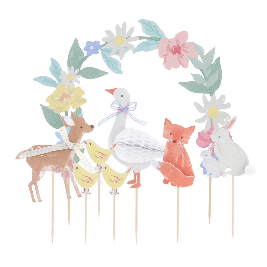 Meri Meri – Little Animals Cake Toppers (8 Pack) - Mabel & Fox