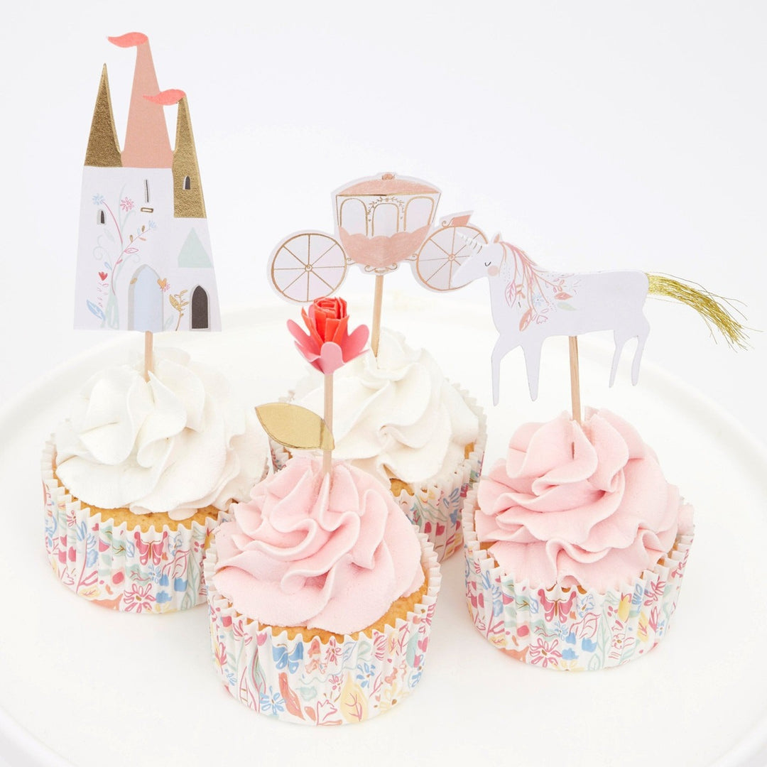 Meri Meri - Princess - Cupcake Kit (24 Toppers) - Mabel & Fox