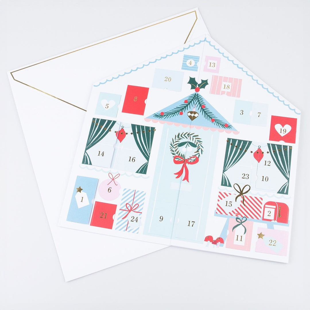 Meri Meri - Santa's Cabin Sticker Advent Calendar - Mabel & Fox