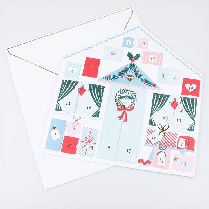 Meri Meri - Santa's Cabin Sticker Advent Calendar - Mabel & Fox