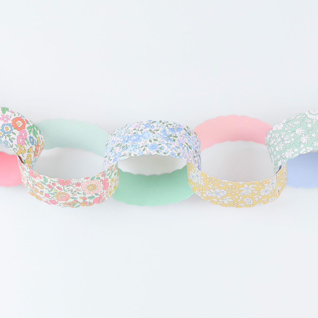 Meri Meri x Liberty – Scalloped Paper Chains Set - Mabel & Fox