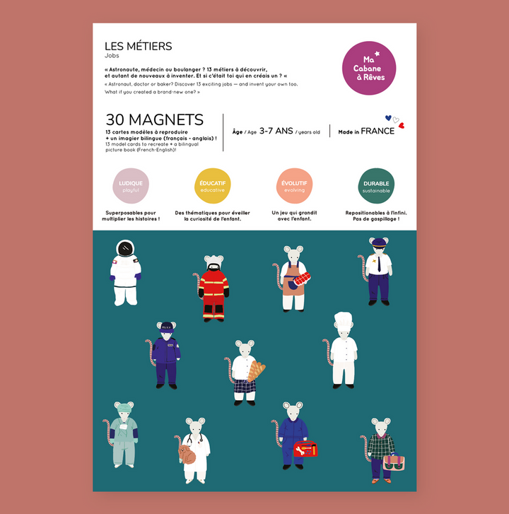 Ma Cabane À Rêves - Magnetic Game - Jobs (Mouse)