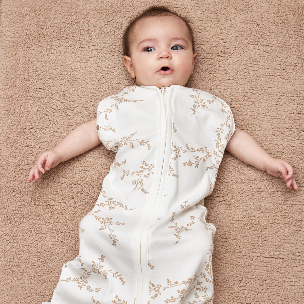 Meyco - Cocoon Sleeping Bag - Sand Branches (70cm) - Mabel & Fox