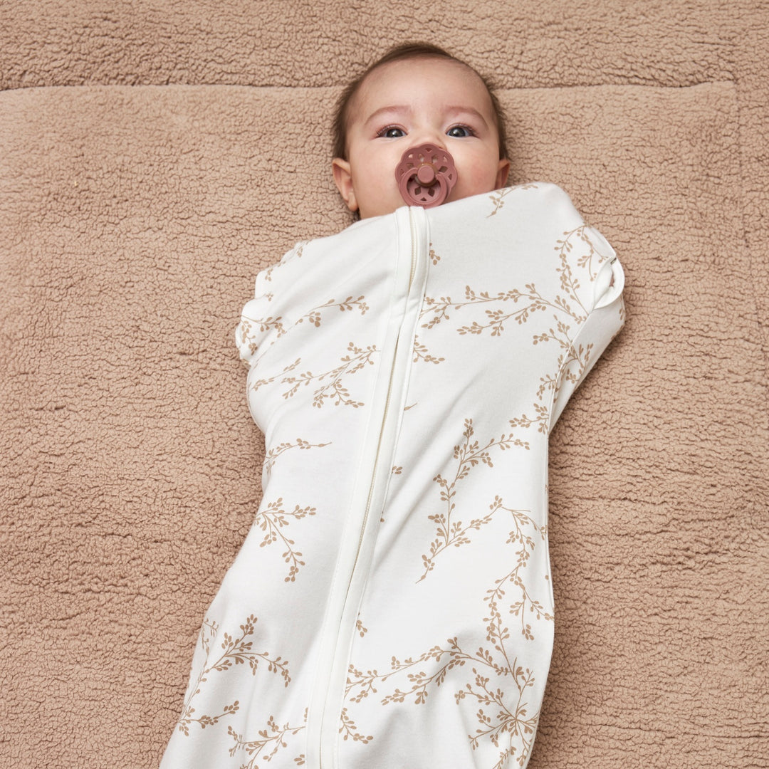 Meyco - Cocoon Sleeping Bag - Sand Branches (70cm) - Mabel & Fox