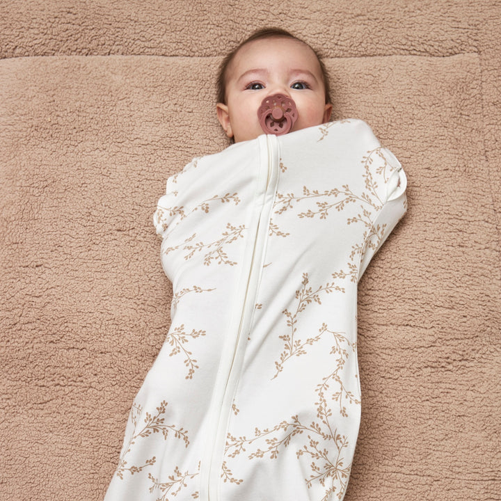 Meyco - Cocoon Sleeping Bag - Sand Branches (70cm) - Mabel & Fox